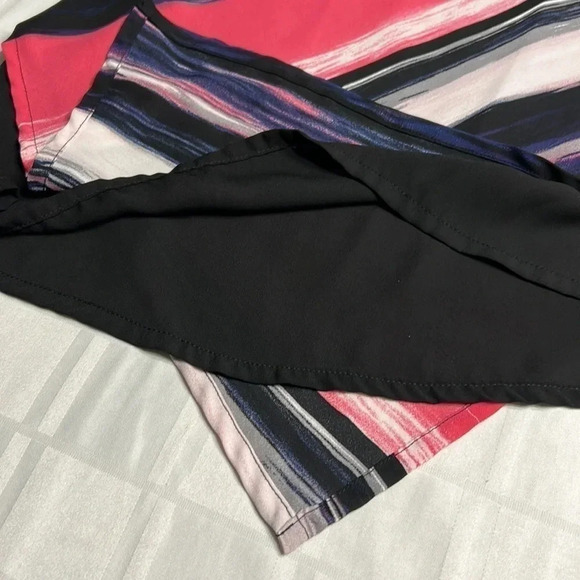 Y2K vtg RICKI’S top,sleeveless bold striped asymmetrical ,multicolor,fun - Picture 11 of 17